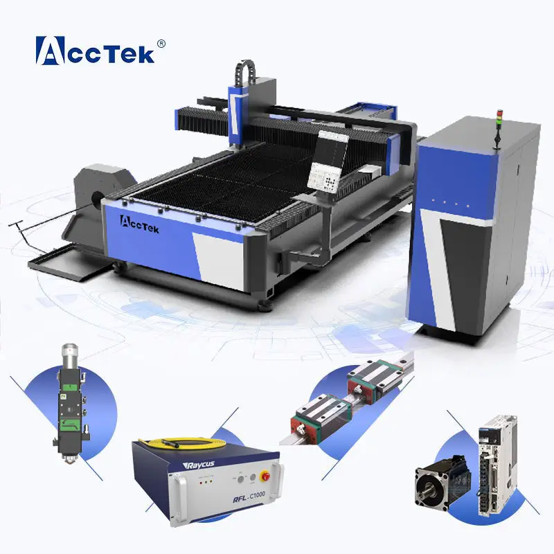

3000w 6000w 8000w CNC Fiber Laser Cutting Machine for Aluminum Copper Stainless Steel Metal Sheet Processing