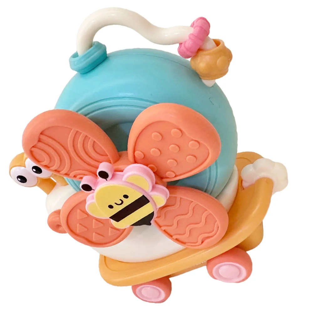 

Infant High Chair Toy With Suction Cup Baby Montessori Sensory Toy Bath Windmill Toy Snail Joyful Meal Table Shake Joyful Toys