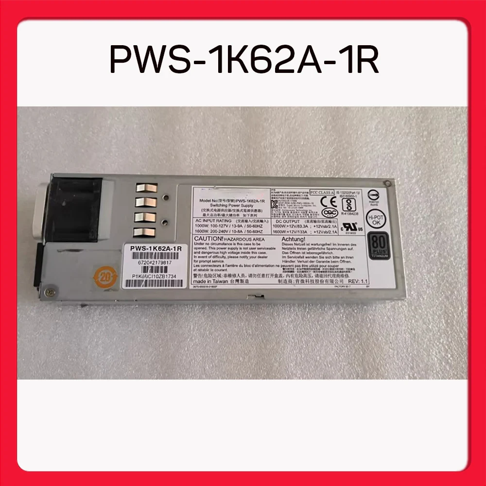 

Резервный модуль питания для сервера Super-micro 1600 Вт PWS-1K62A-1R