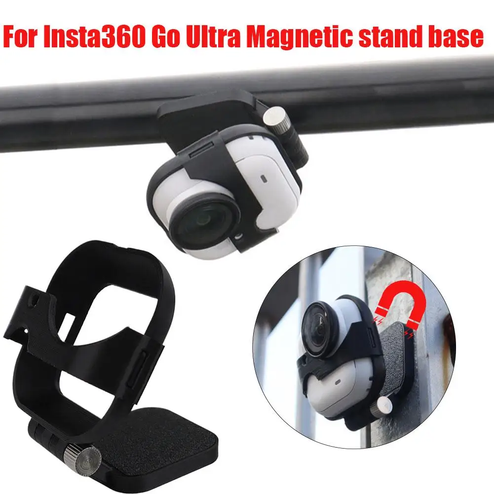 180 ° Rotating Magnetic Bracket For Insta360 Go Ultra Pocket Camera Desktop Support Base Sports Camera Accessories
