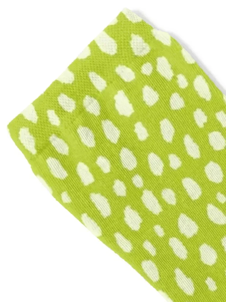 Chartreuse Spots Pattern Socks winter ankle golf crazy Socks Women's Men's