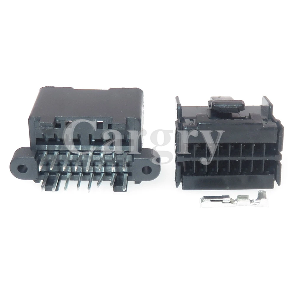 1 Set 16 Pins Automobile Electrical Socket AC Assembly With Wires 174046-2 174053-2 174046-1 Car PCB Connector Auto Wire Adapter