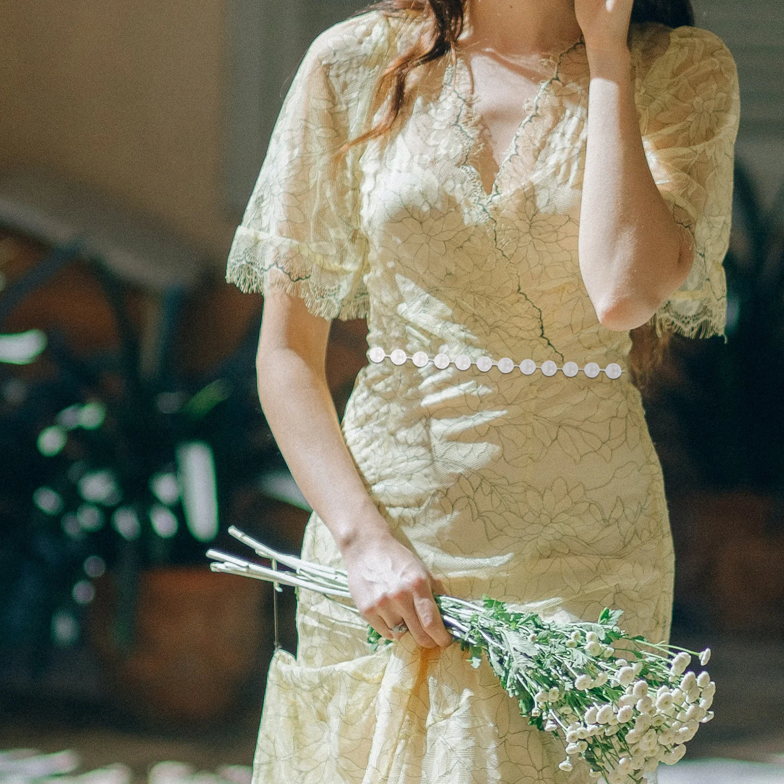 1 لفة متعددة الاستخدام حبة الستار ديكور حبات اللؤلؤ لباب نافذة الملابس متجر خياط مول الديكور شنقا زخرفة