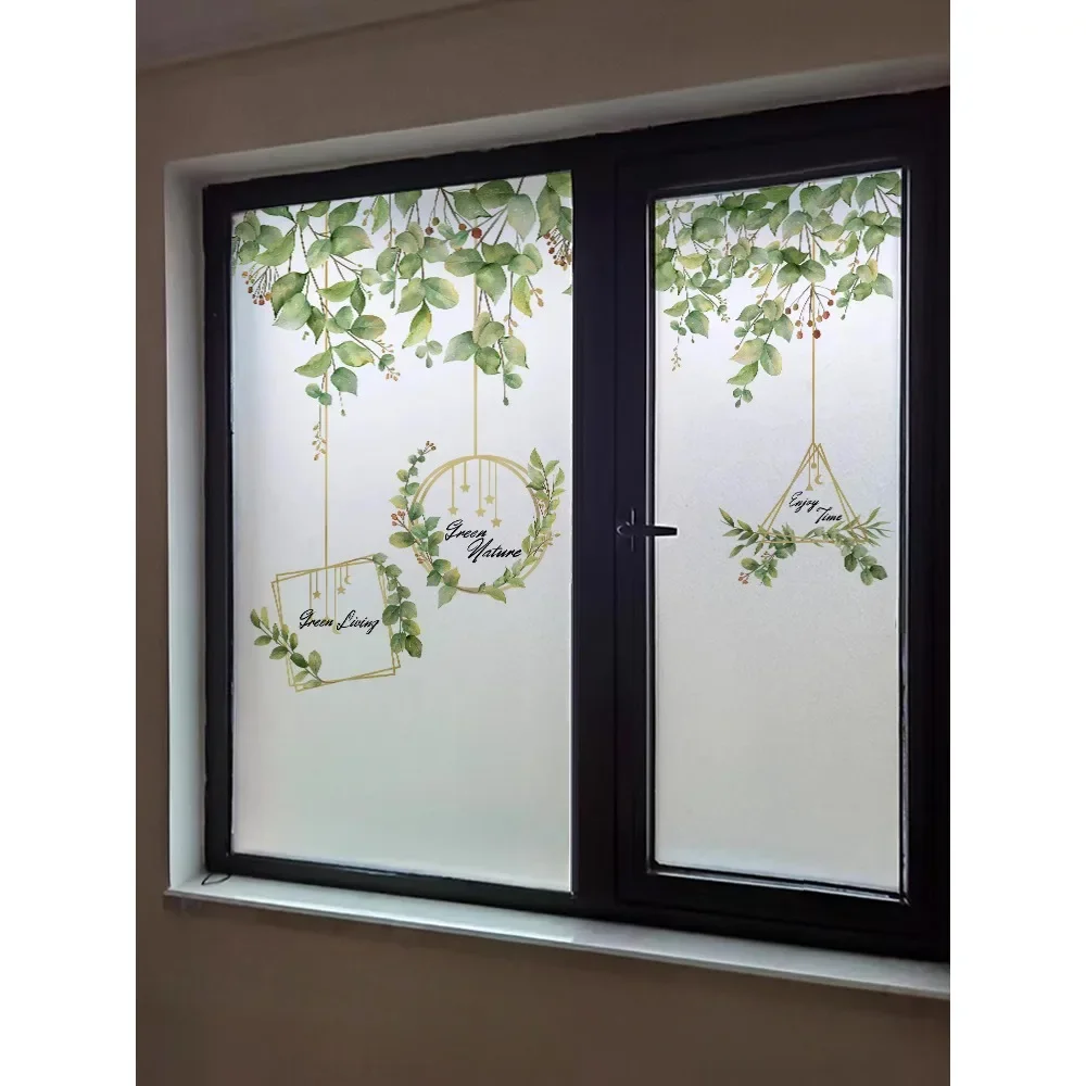 Frosted Glass Stickers Bathroom Windows Anti-light Anti-peeping Translucent Electrostatic Privacy Glass Film House Window Tint