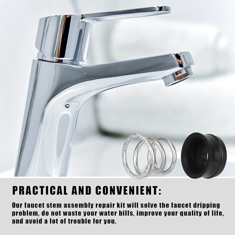 32 قطعة RP4993 طقم تصليح الصنبور لـ 16 مقعد إصلاح الصنبور و16 أجزاء جذعية بديلة للينابيع-A27R #1