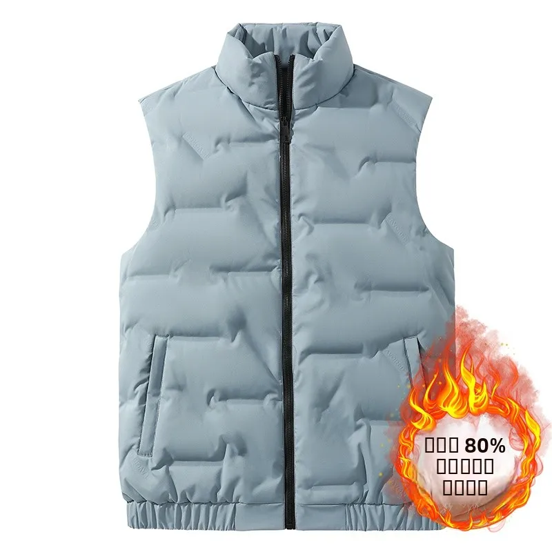 

New Arrival Lightweight ort ex down Vest Autumn Winter Warm Svel Jaet Men's Faion Polyester Fiber Coat