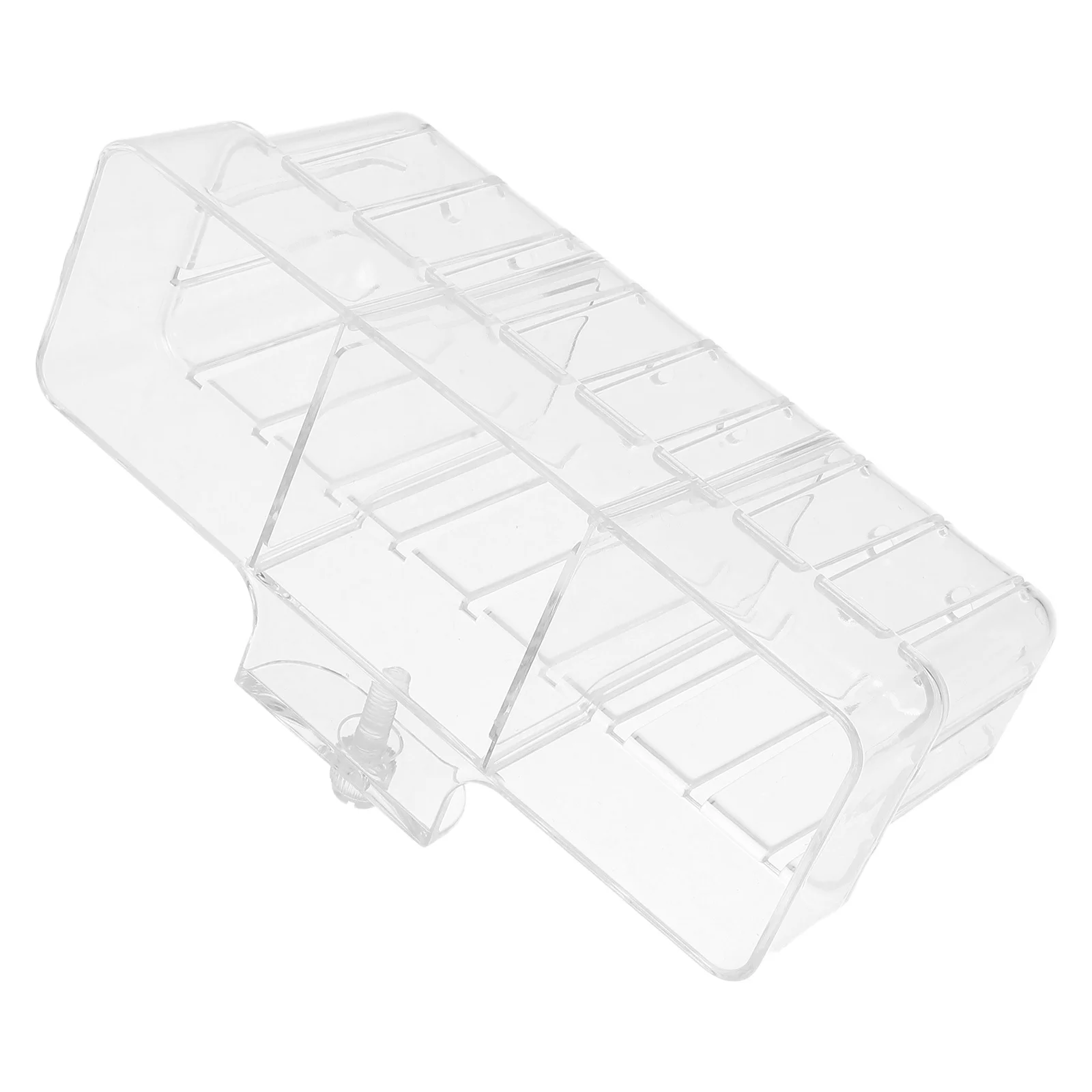 

Transparent Three Compartment Hydroponic Plant Basket for Aquarium Wall Mounted Fish Tank Plant Holder Growing System Accessory