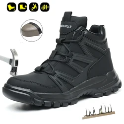 Safety Protective Boots Work Safety Shoes Men Winter Safety Boots Anti-puncture Work Shoes Steel Toe Work Boots Indestructible