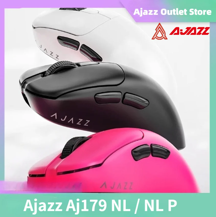 AJAZZ AJ179 NL NLP PAW3311/3395 Трехрежимная мышь ближнего звена Легкая мышь для киберспорта Магнитная зарядная база Эргономичная игра на заказ