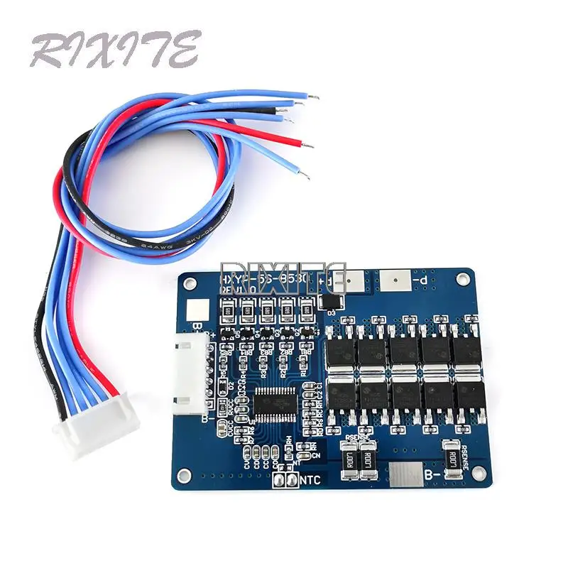 BMS 5S 18V 21V 30A Lithium Battery Charger Protection Board 18650 Protection Circuit Board With Balanced Temperature Control