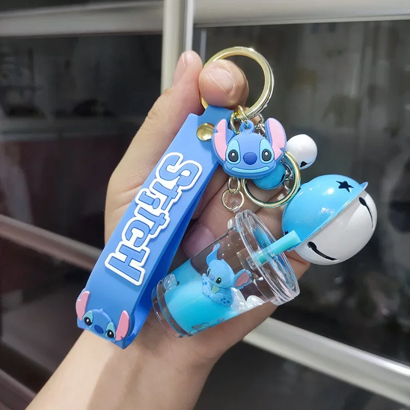 Disney Stitch Keyring Doll Anime Coin Purse Keyring Kawaii Stuff Birthday Gift Children Toys Couple Bag Car Pendant Keychains