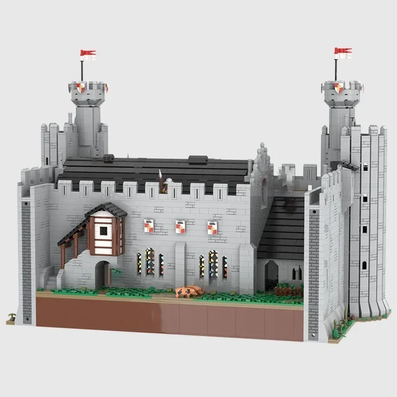 Moc Building Blocks Fortress Model Great Hall Castle Technical Bricks DIY Assembly Construction Toys For Childr Holiday Gifts