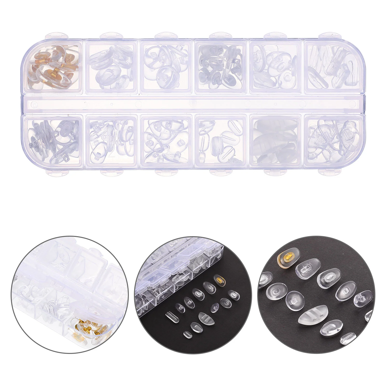 Glasses Screw Accessories Optical Nose Pad Frameless Cushions Sunglasses Pads Replacements Eyeglasses Repair Parts Clock Soft