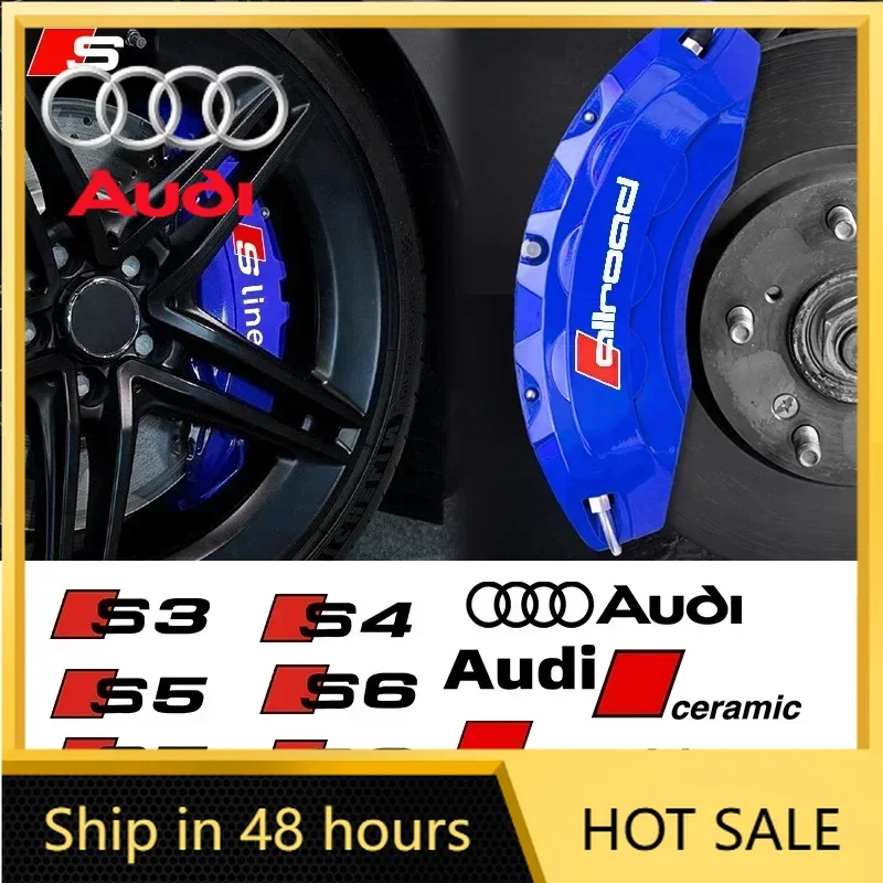 

Набор из 6 термостойких водонепроницаемых виниловых наклеек для автомобилей Audi QUATTRO Sline RS A4 B8 B6 B7 B9 A3 8P 8V 8L A6 C7 C6 A5 Q2 Q3 Q5