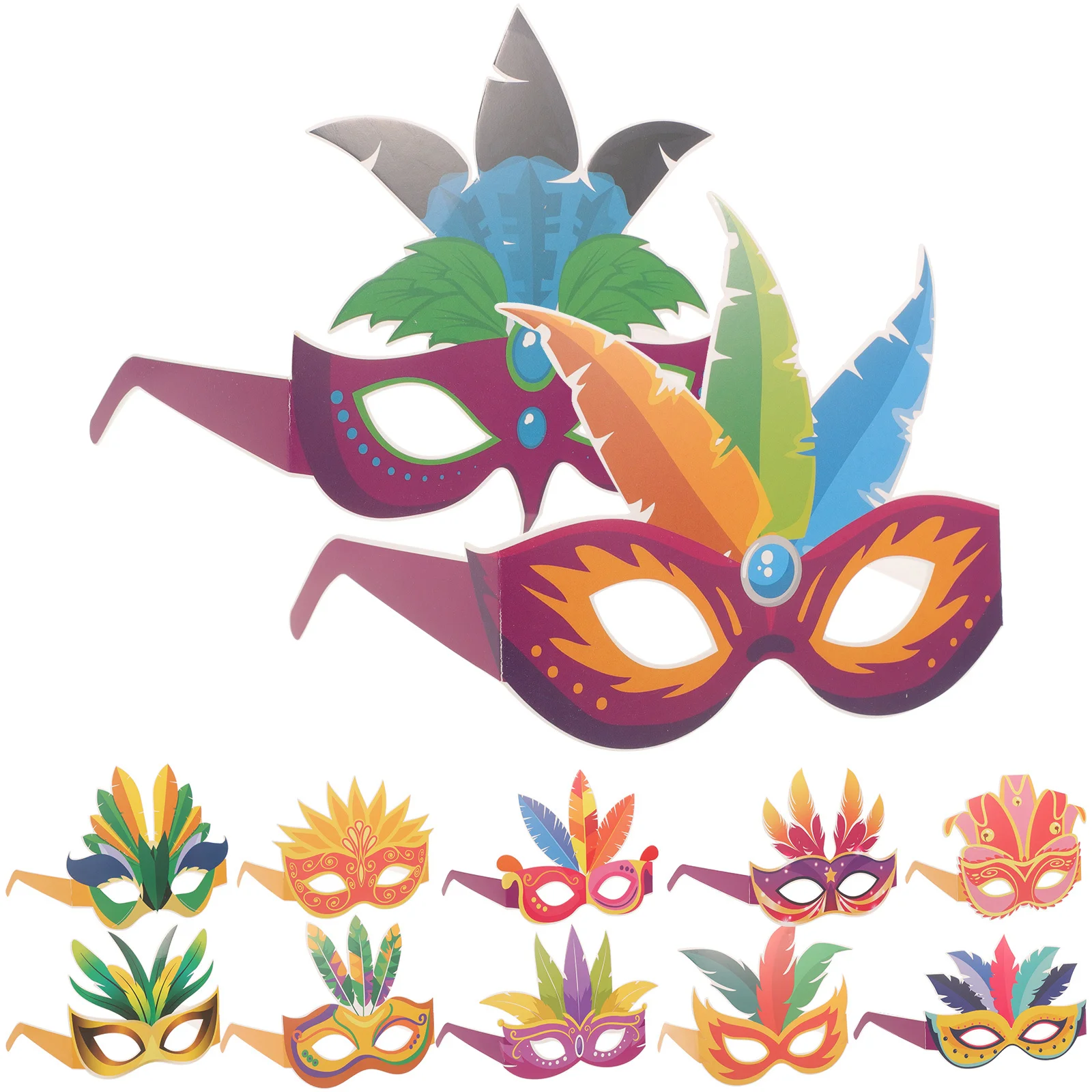 

12Pcs Novelty Paper Glasses Carnival Party Photo Booth Props Mexican Festival Glasses Carnival Sunglasses Party Decorations