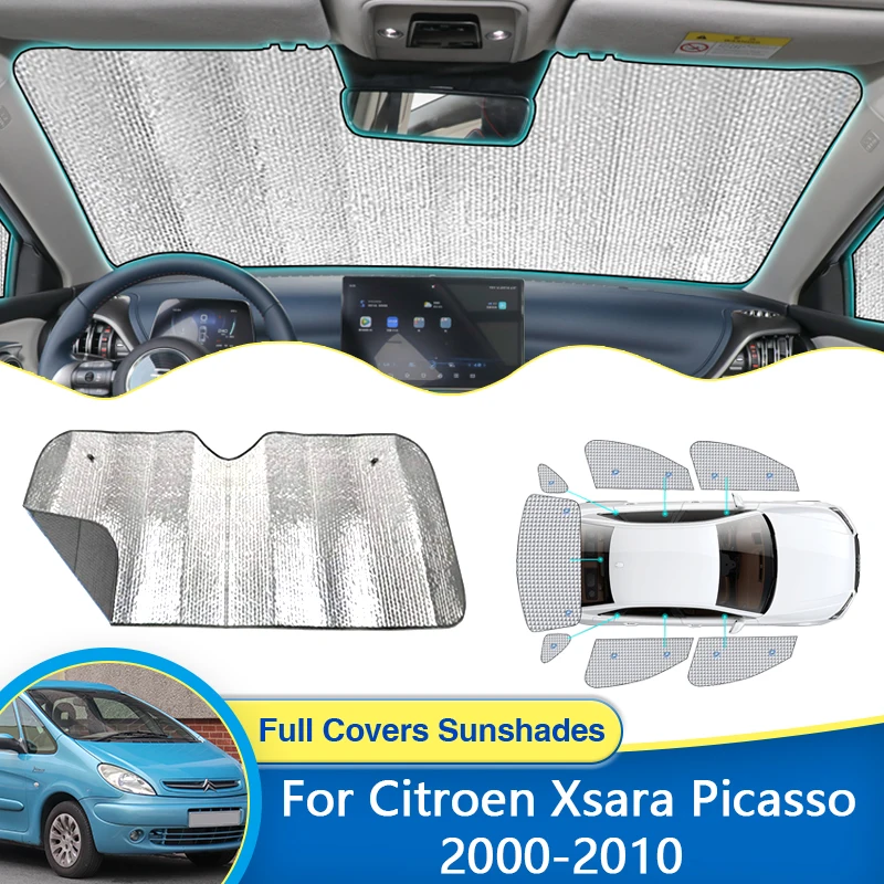 Window Visor For Citroen Xsara Picasso 2000~2010 Sunshades Cover Sun Windshields Protection Parasol Sunscreen Car Accessories