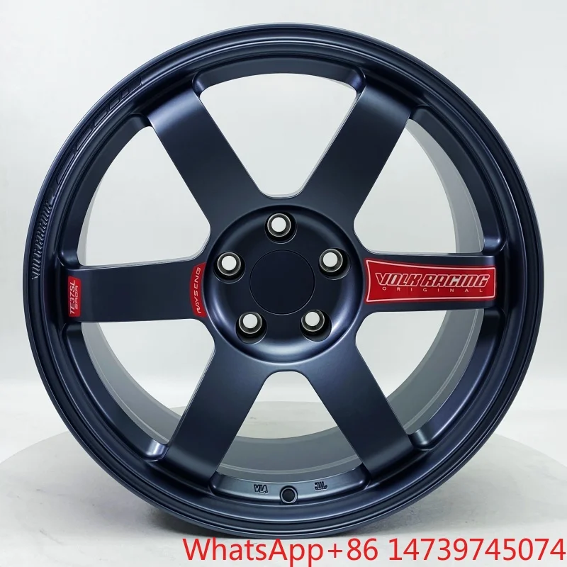 TyreNew Factory High Quality Custom Forged Aluminium Alloy Wheel Hubs Rims Matte Grey 40mm Red Sticker OEM ODMForged Wheels Per