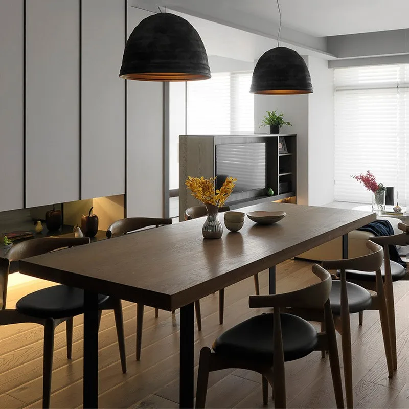 Solid wood dining table household living room coffee shop negotiation table rectangular dining table and chair combination