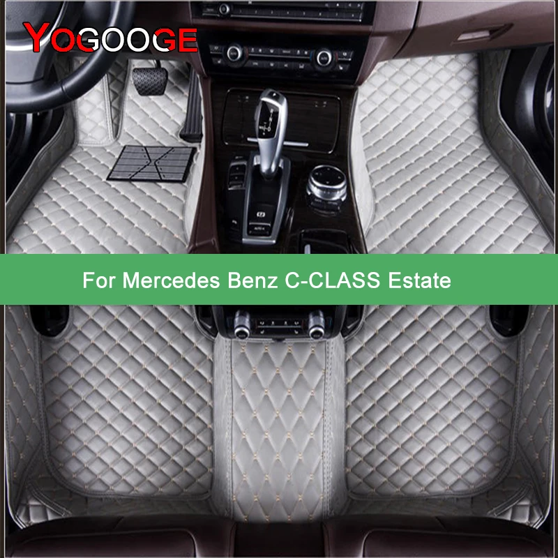 YOGOOGE Custom Car Floor Mats For Mercedes Benz C-CLASS T-Model S204 S205 S206 Estate C300 Auto Carpets Foot Coche Accessorie