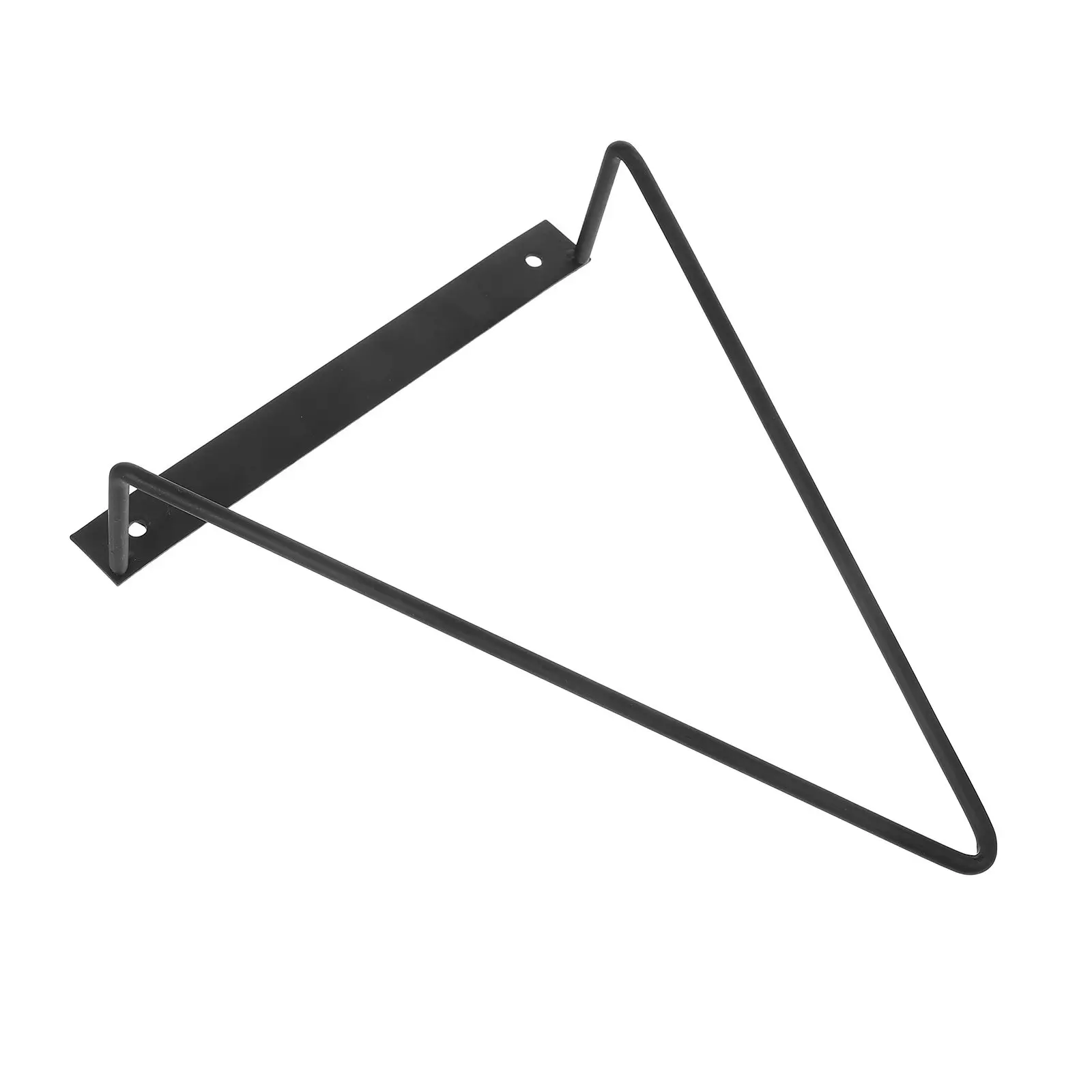 Wall Mounted Black Metal Vinyl Record Shelf Iron Storage Rack Triangular Floating Holder for Bedroom Living Room Office Vinyl