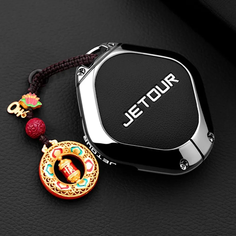 Autoschlüsseletui aus Zinklegierung für Chery Jetour Dashing IDM I-DM X-1 Plus DTC 2022 2025, Schlüsselanhänger, Fernbedienung, Taschengehäuse, Zubehör – Detail 12