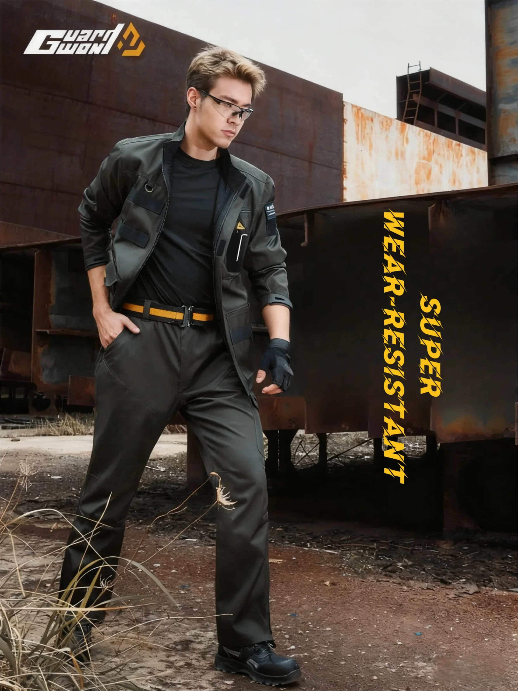 

Guardwon High Quality workwear jacket Men's work pants Outdoor Site Working Wear-resistant Pants Workwear Fishing wear