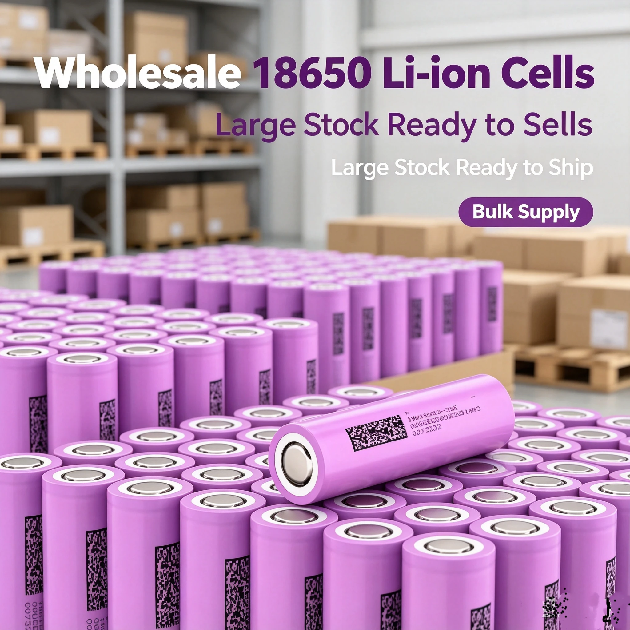Wholesale DMEGC 18650‑26E 18650 Lithium Ion Cell 2600mAh 3.7V 5C High Discharge Grade A New Rechargeable Battery for E‑bi