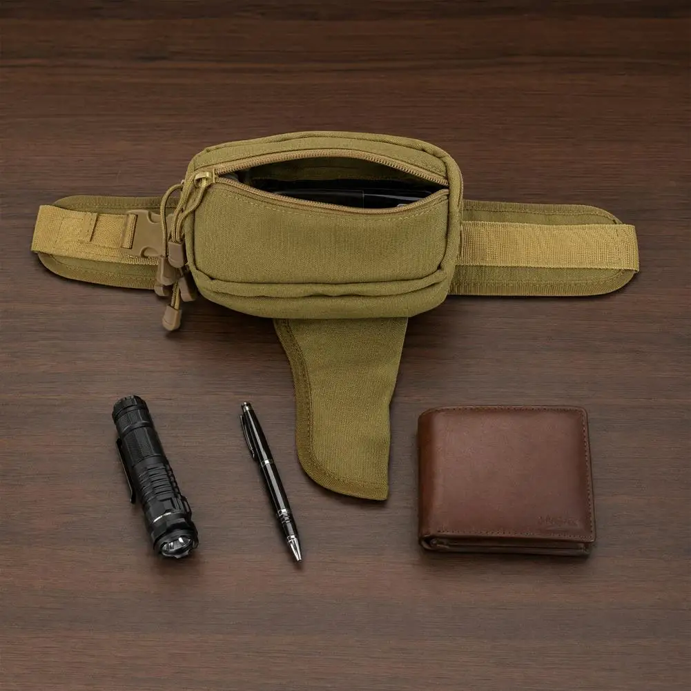 Waist Pack Waist Bag with Adjustable Strap Drop-down Holster Fanny Pack Multiple Compartments Organizer Pouch for Essentials
