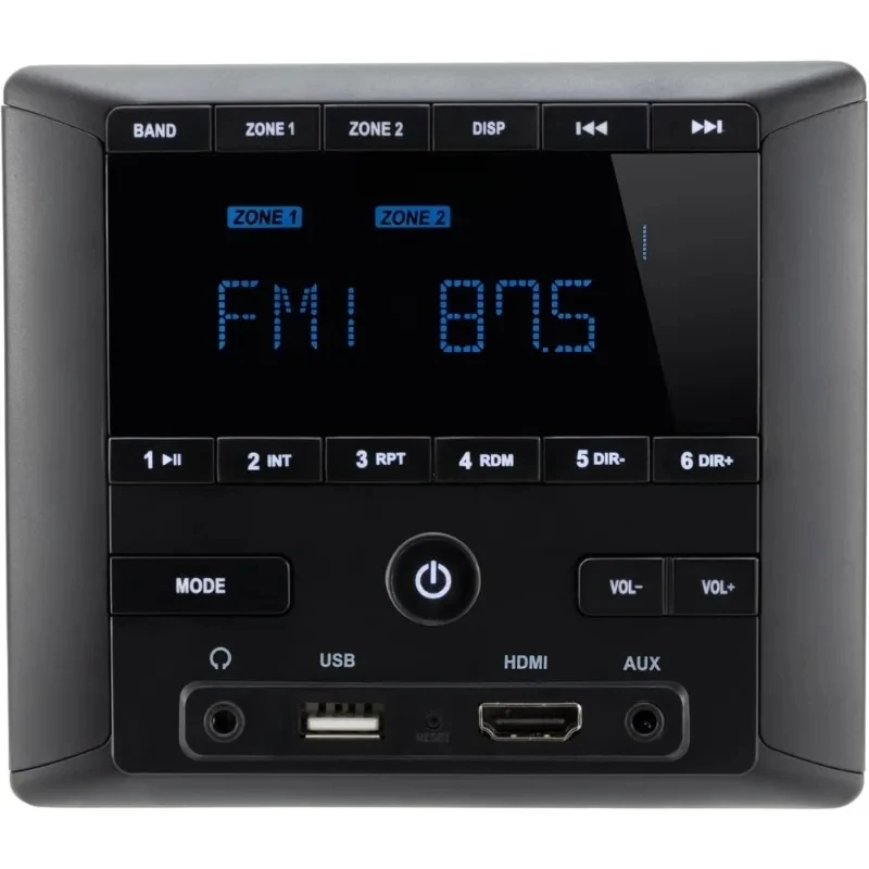 RV Stereo System – Supports, AM/FM Radio, AUX Input, 4-Channel Output, Dual Zone Volume Control