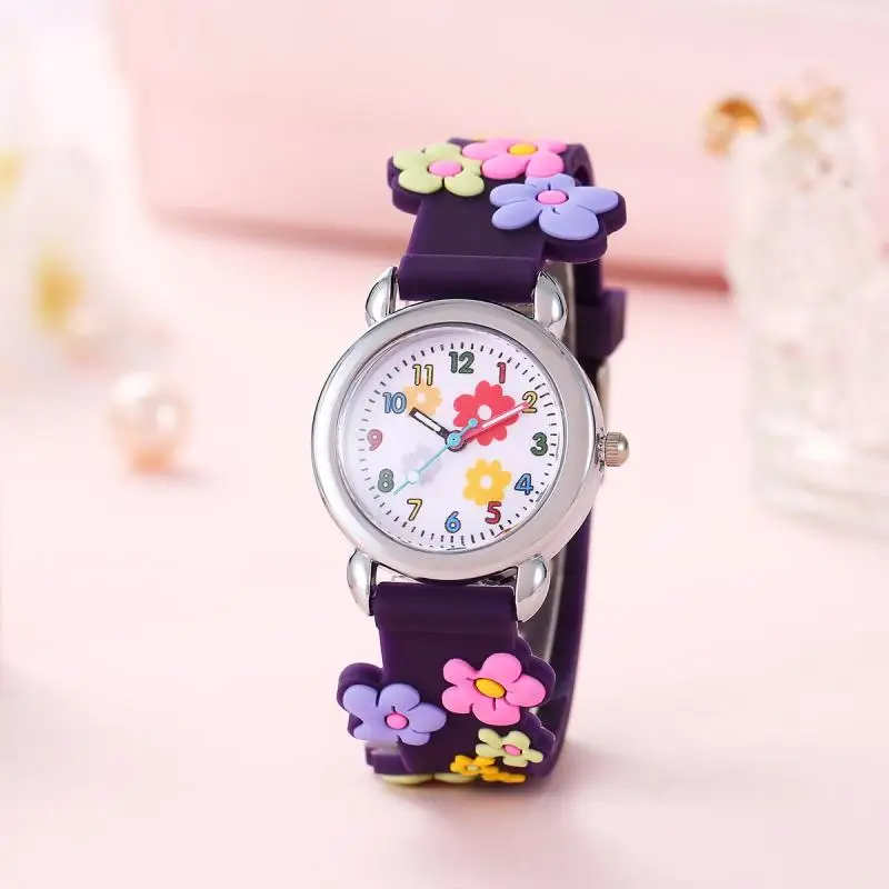 Cartoon flower pattern watch