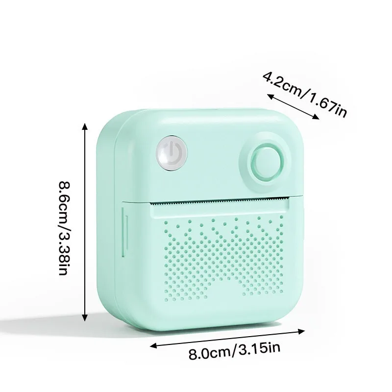 Mini impressora de etiquetas impressão térmica casa portátil impressão foto documento errado título impressora