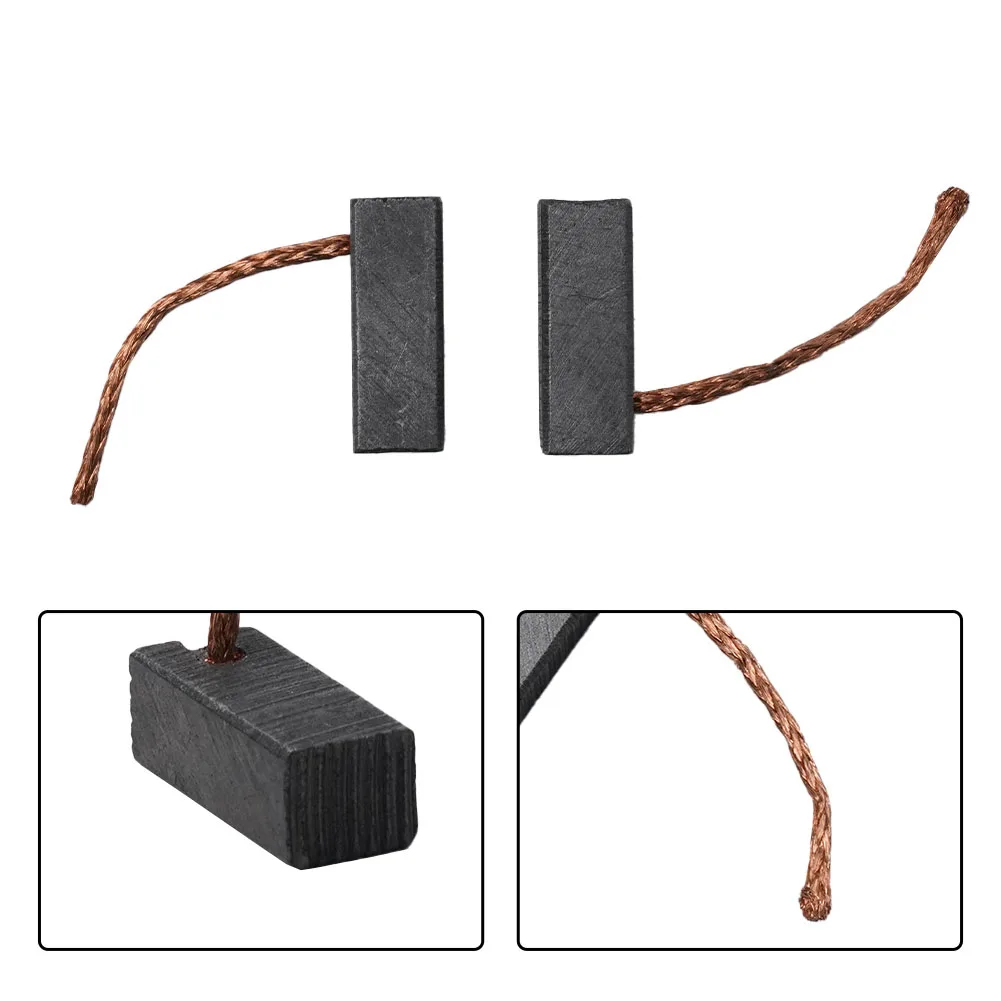 Automation Carbon Brushes Power Tool 7x8x19mm Carbon Brushes Carbon/Metal Replacement For Circular Saws Miter Saws