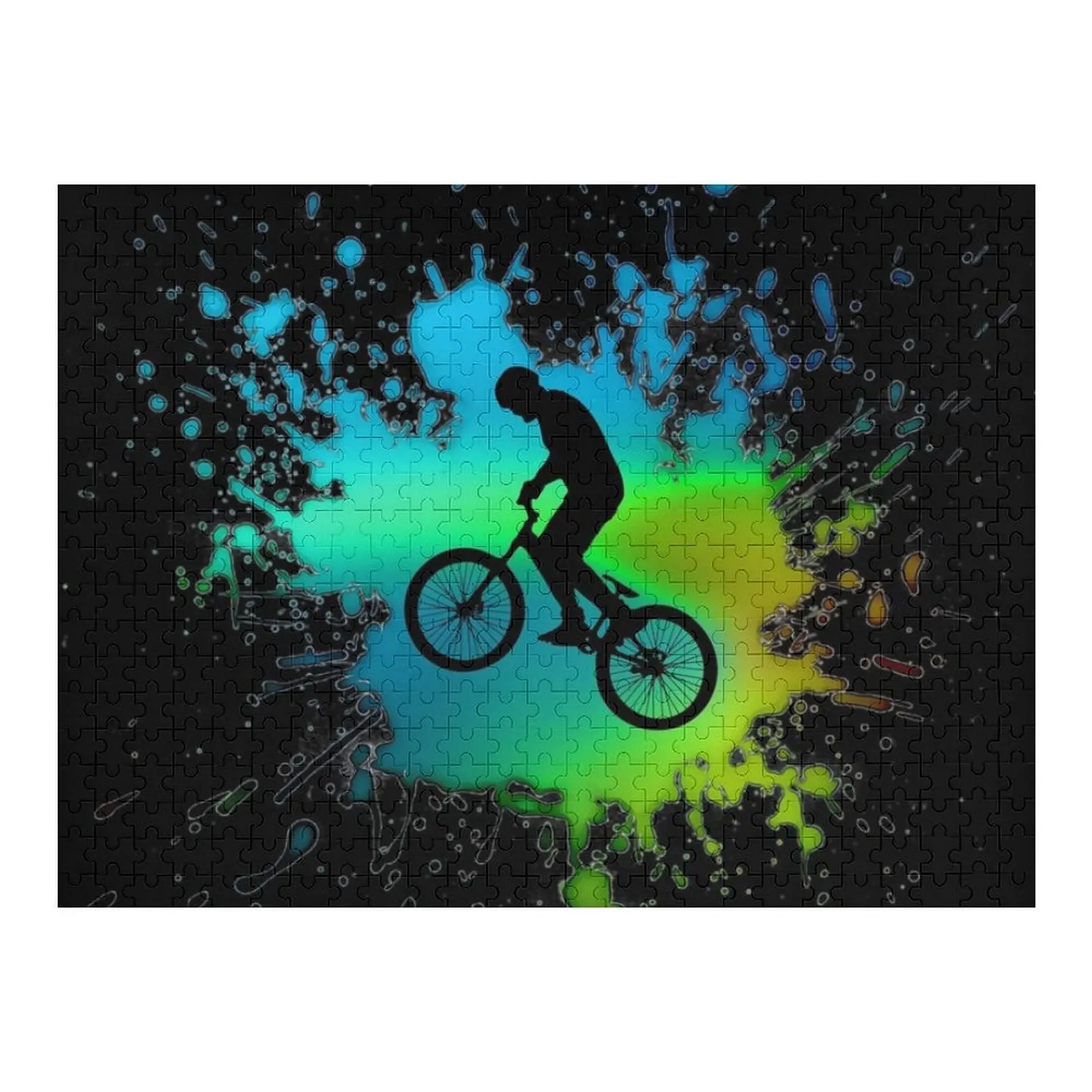Cool Bmx Bike for halfpipe with nice Wheel, BMX stunt bike Jigsaw Puzzle Custom Child Personalised Toys Puzzle