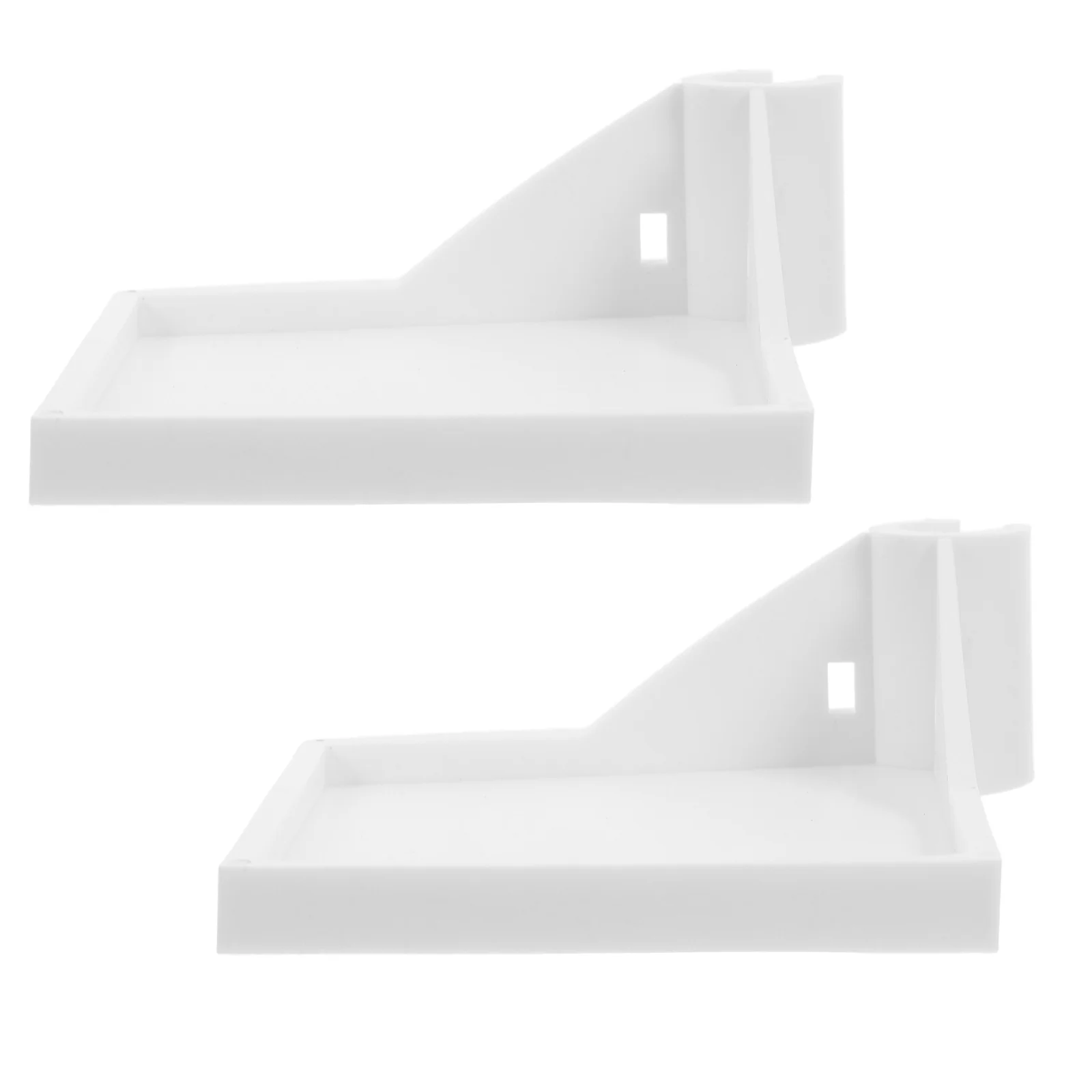 

2 Pcs Corner Frame Shelf Brackets Camera for Grow Tent Plastic Accessory Mounting Organization Pole