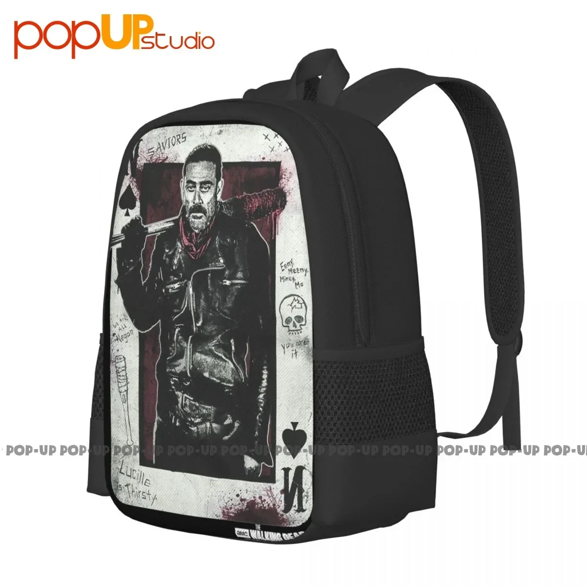 The Walking Dead Twd Negan Playing Card Walkers Zombies Backpack Large Capacity Swimming 3d Printing