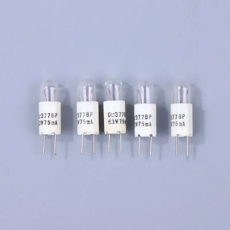 5/10pcs 6.3V 75mA Incandescent Bi-Pin Style Indicator Bulbs For Many Vintage Hi-fi Stereo Receivers