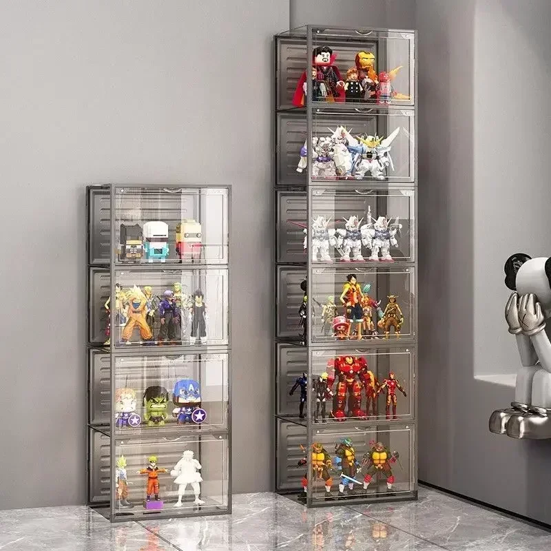 Assembleable Display Cabinet Home Ideal Action Figures Lego Models Blind Boxes Toy Blocks Storage Nordic Storage Curio Craft