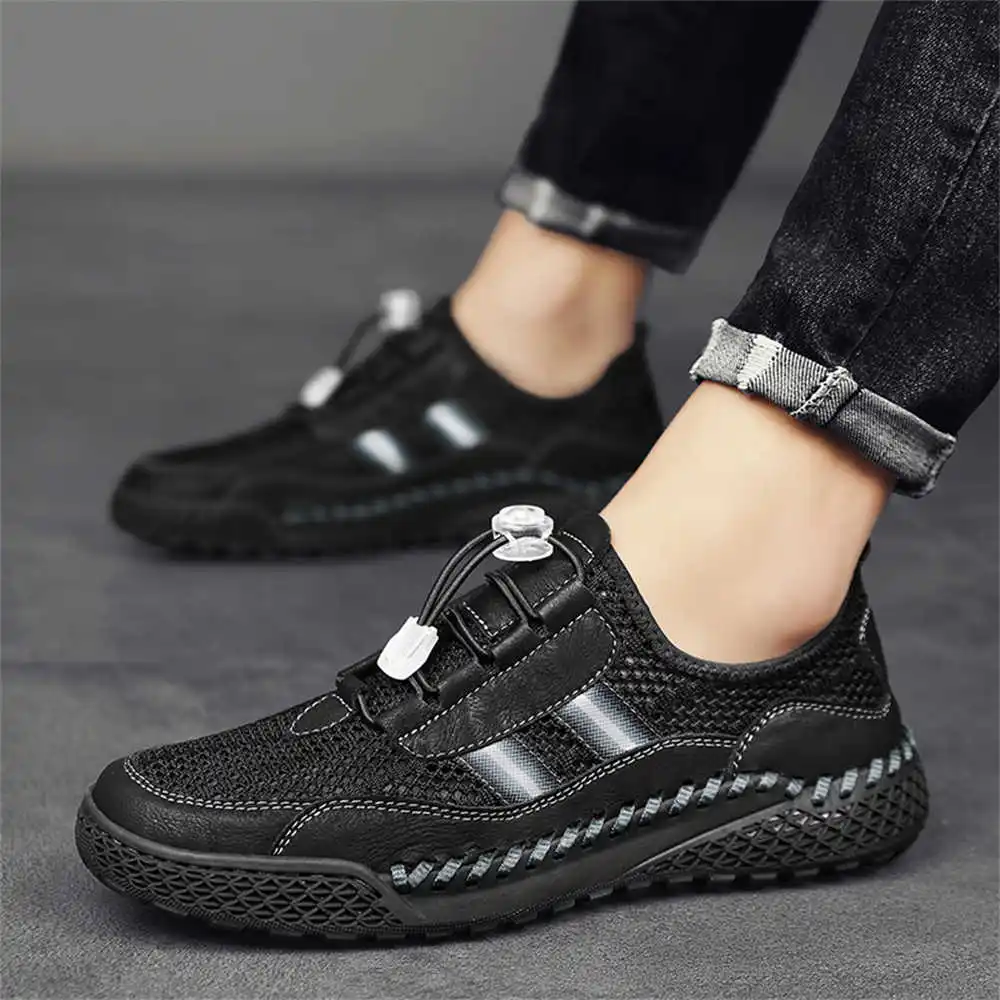 Dark Size 45 Black Shoes Man Golf Men's Sneakers For Fitness Boots Silver Sport College High Tech Loofers Teniz Vzuttya