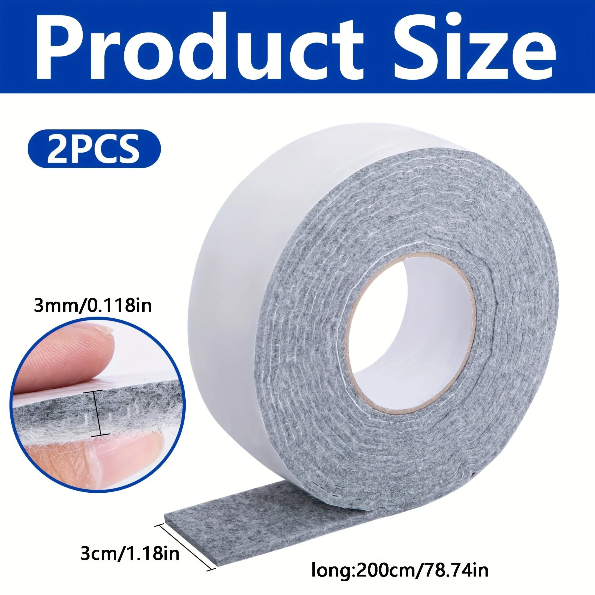 1 Roll Window Anti Condensation Absorbent Tape | Self-Adhesive Reusable Moisture-Wicking Sealant, for Window Sills, Doors