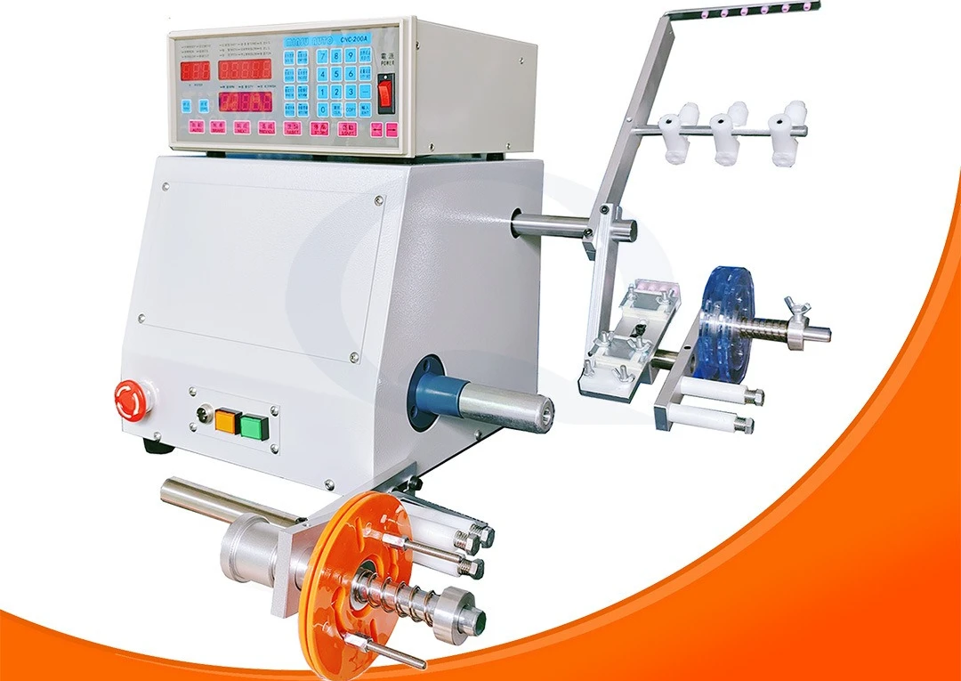 Single axis automatic wire winding machine with adhesive winding machine CNC-321D/200A controller