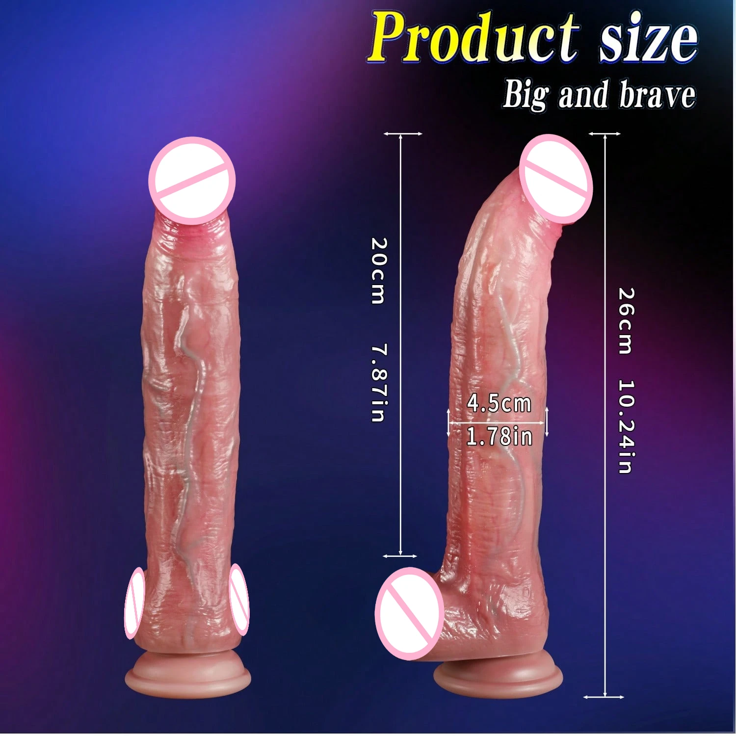 دسار واقعي كبير 10.24 بوصة هزاز دسار مع تسخين لتحفيز الشرج G-بقعة شفط كأس قضبان اصطناعية ألعاب جنسية 18 +