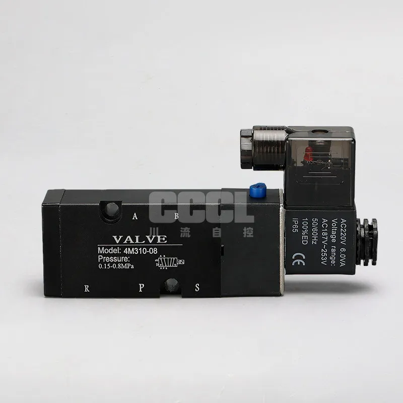 Pneumatic solenoid valve 4M310-08 two-position five-way directional valve control valve