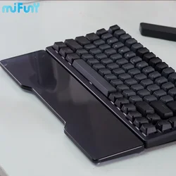 MiFuny Acrylic Wrist Rest Mechanical Keyboard Hand Rest Black Thickened Series Gaming Desk Office Typing Protection Wrist Rest