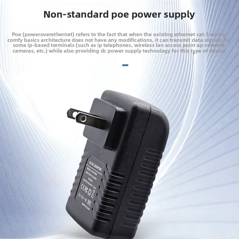 

Адаптер питания POE для видеонаблюдения, 48 В, 0,5 А, вилка европейского/американского стандарта для инжектора, Ethernet, IP-камеры, переключателя POE, маршрутизатора