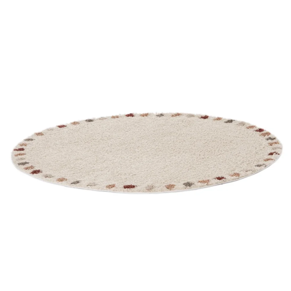 Round Fluffy Carpet for Living Room，Plush bedside Rug，Soft Floor Mat，Hairy Nursery Play Mats For Children，Cartoon Bedroom Rugs