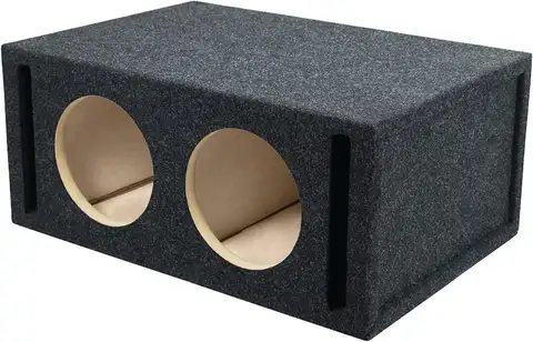 8-inch Dual Vented Subwoofer Enclosure for Enhanced Audio Bass and Sound Quality