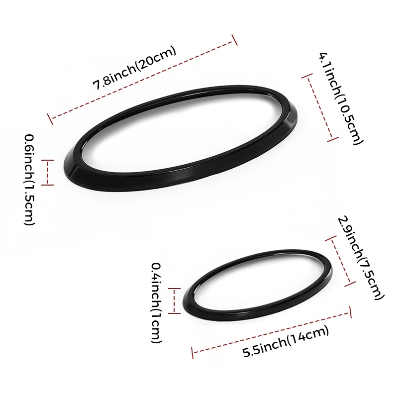 Vorne Hinten Auto Logo Emblem Abzeichen Ring Dekoration Abdeckung ABS Auto Aufkleber Zubehör Fit Für 2022 + Subaru XV Forester Outback – Detail 2