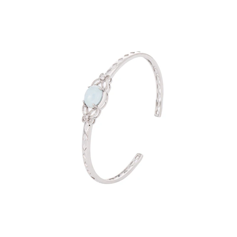 CarlidanaLight luxury inlaid vintage bracelet, fashionable and simple, suitable for everyday wear, with a high-end feel and vers
