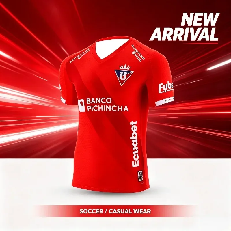 2026 New Ecuador LDU Quito Soccer Jersey Adults-child Multi‑Color Short Sleeve Quick‑Dry Tshirt Ecuador Football Fan Uniform