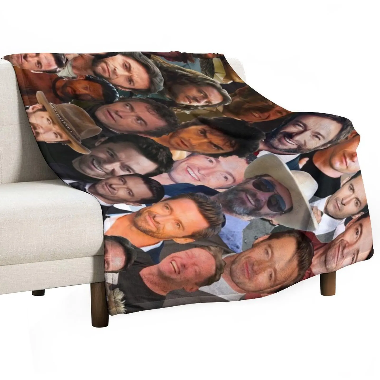 Hugh Jackman Photo Collage 2 Throw Blanket Giant Sofa Fashion Sofas Luxury Retros Baby Blankets For Sofas Blankets